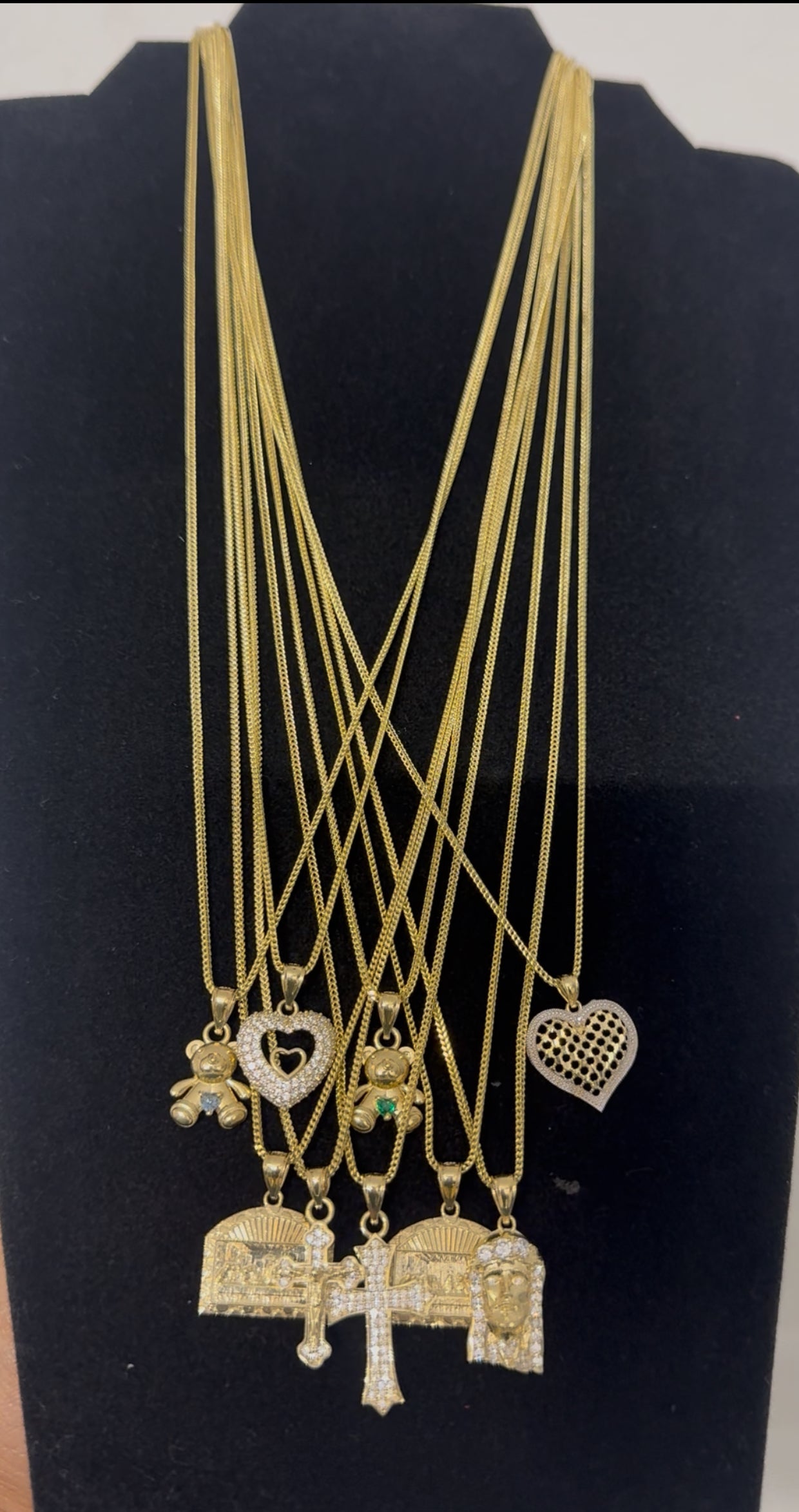 Cadenas franco oro italiano 10k